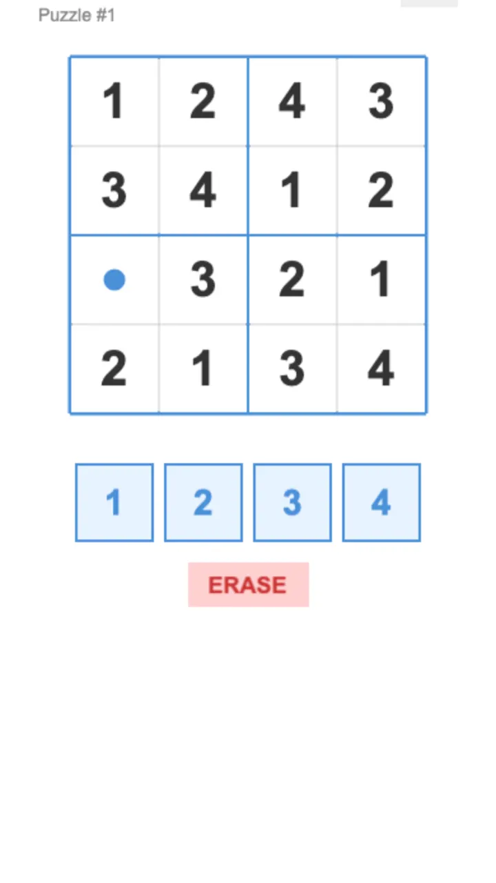 Mini Sudoku